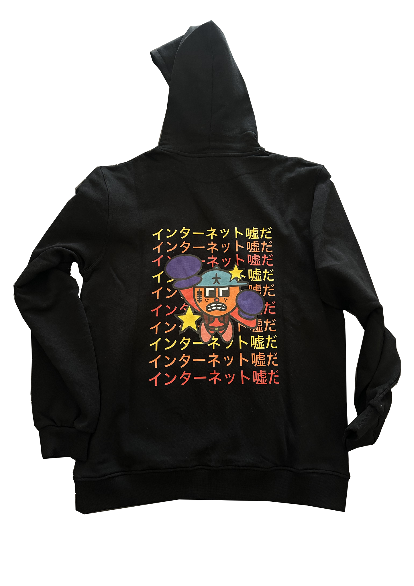 BLACK HOODIE "INTERNET IS A LIE"