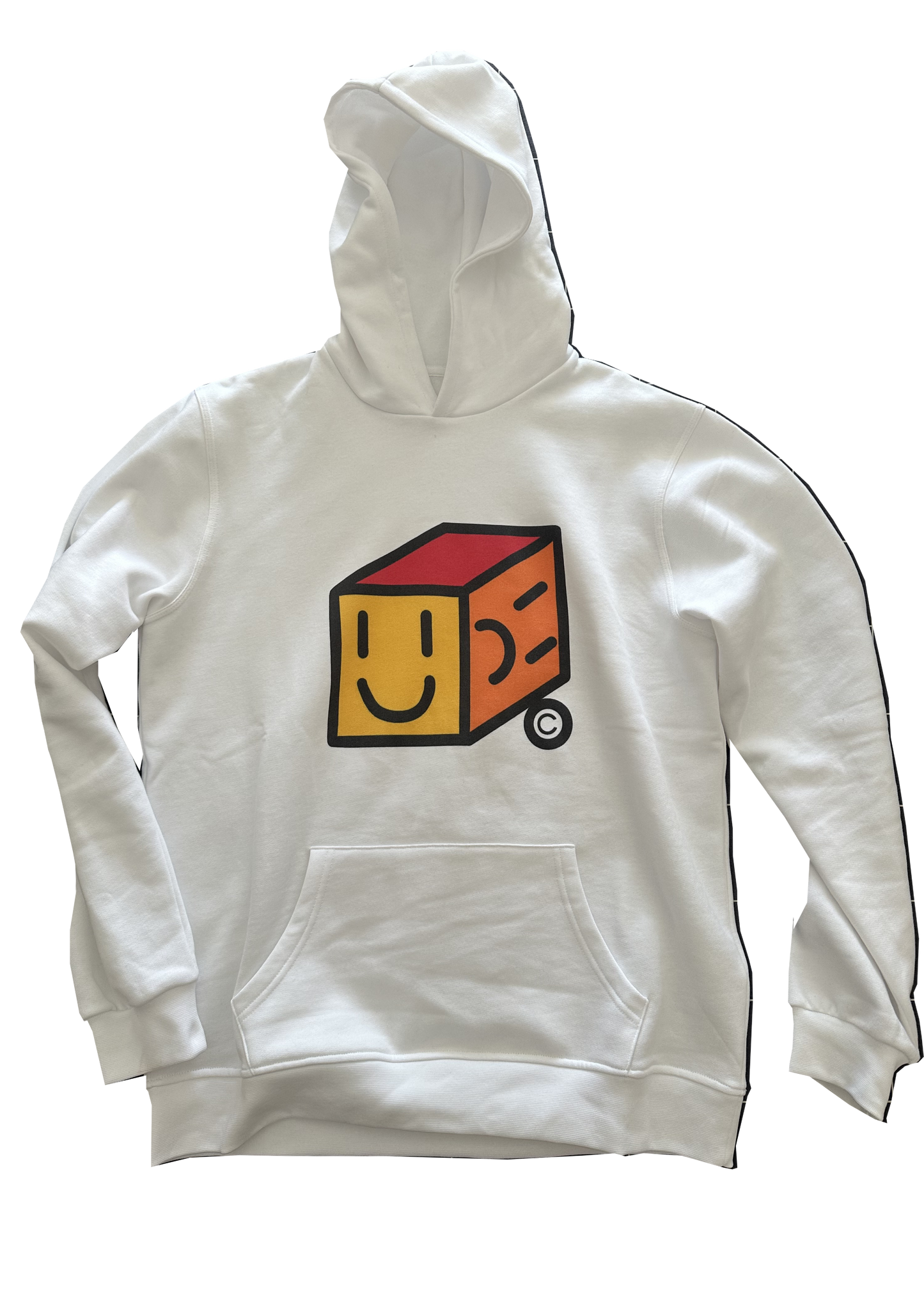 WHITE HOODIE "INTERNET IS A LIE"